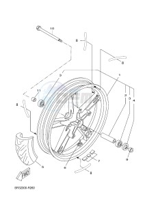 MT125 MT-125 (BR31 BR31 BR31 BR31 BR31) drawing FRONT WHEEL