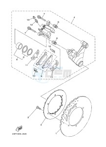 XT1200ZE SUPER TENERE ABS (2KBC) drawing REAR BRAKE CALIPER