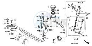 XL1000VA9 Europe Direct - (ED / ABS) drawing REAR BRAKE MASTER CYLINDER (XL1000VA)