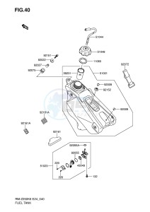 RM-Z250 (E24) drawing FUEL TANK