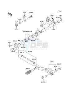 VERSYS_1000 KLZ1000ACF FR GB XX (EU ME A(FRICA) drawing Gear Change Mechanism