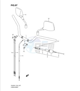 DL650 drawing HANDLEBAR (DL650AL1 E19)