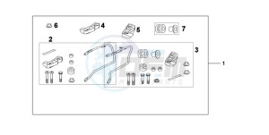 CBF600N9 France - (F / CMF) drawing PANNIER STAY SET