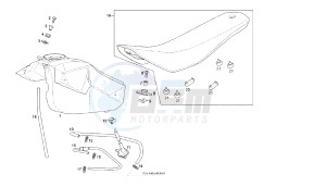 SENDA DRD MOTARD - 125 CC drawing FUEL TANK - SEAT