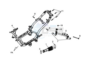 SYMPLY 150 drawing FRAME / ENGINE MOUNT