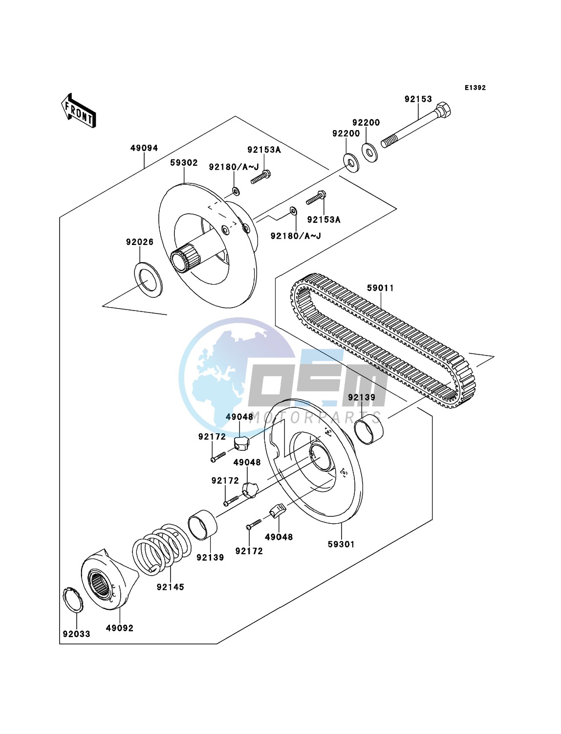 Driven Converter/Drive Belt