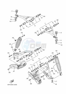 YFM700FWAD (BFE4) drawing FRONT SUSPENSION & WHEEL