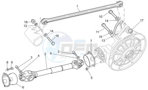 V 11 Cafe Ballabio 1100 drawing Transmission complete I