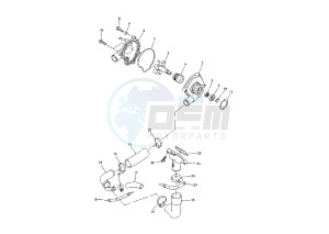 FZ6 600 drawing WATER PUMP