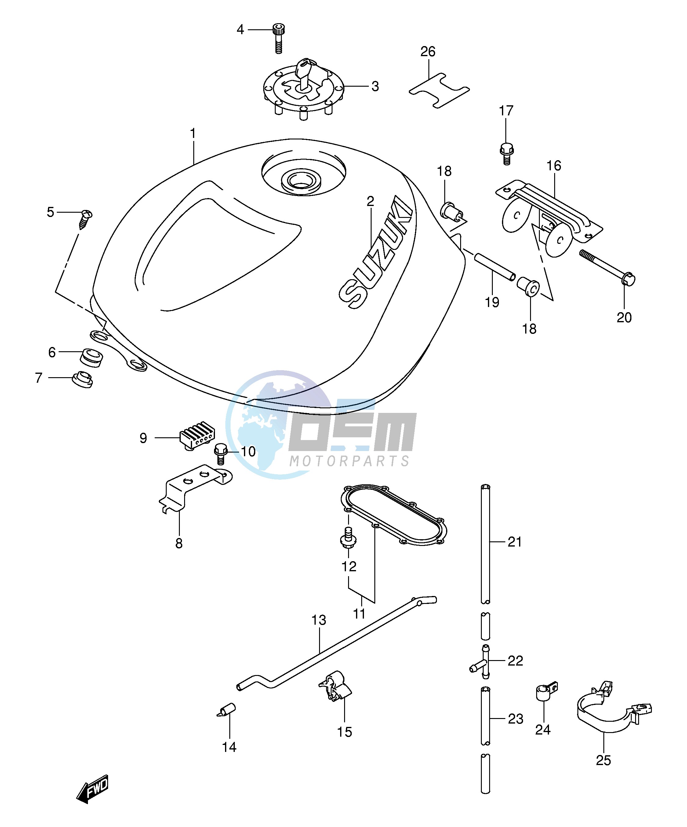 FUEL TANK (MODEL K1)