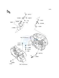 KVF 360 B [PRAIRIE 360] (B6F-B9F) B8F drawing GEAR CHANGE MECHANISM