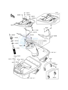 JET_SKI_ULTRA_LX JT1500KFF EU drawing Hull Rear Fittings