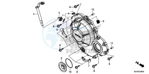 CBR500R England - (3ED) drawing RIGHT CRANKCASE COVER