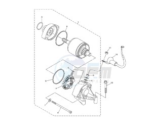 YZF R1 1000 drawing STARTING MOTOR