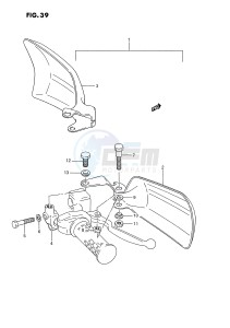 LT-F250 (E28) drawing KNUCKLE COVER (OPTIONAL)