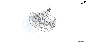 TRX500FM6F TRX500FM Australia - (U) drawing TAILLIGHT