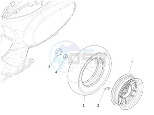 SXL 150 4T 3V CARB drawing Rear wheel