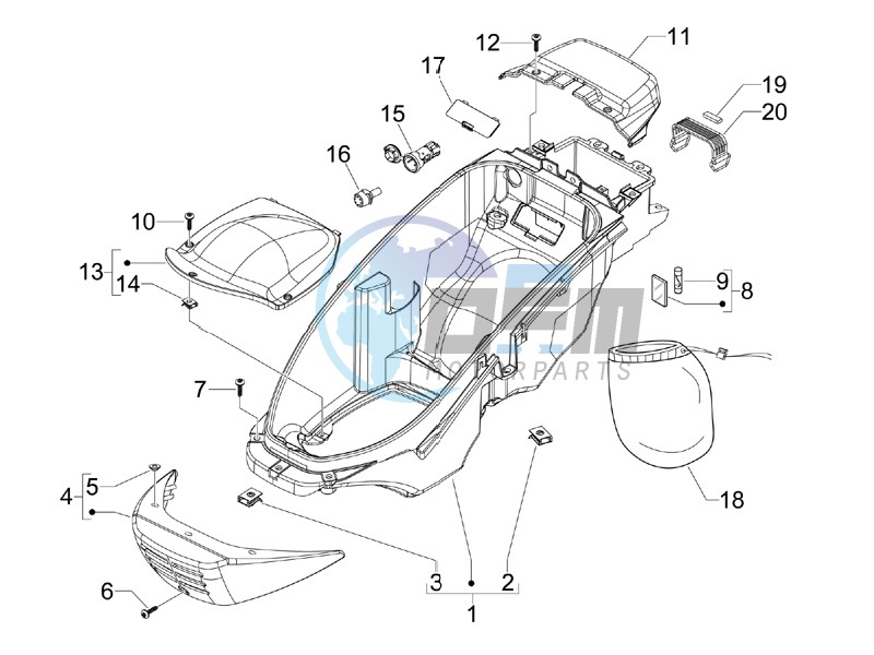 Helmet box - Undersaddle