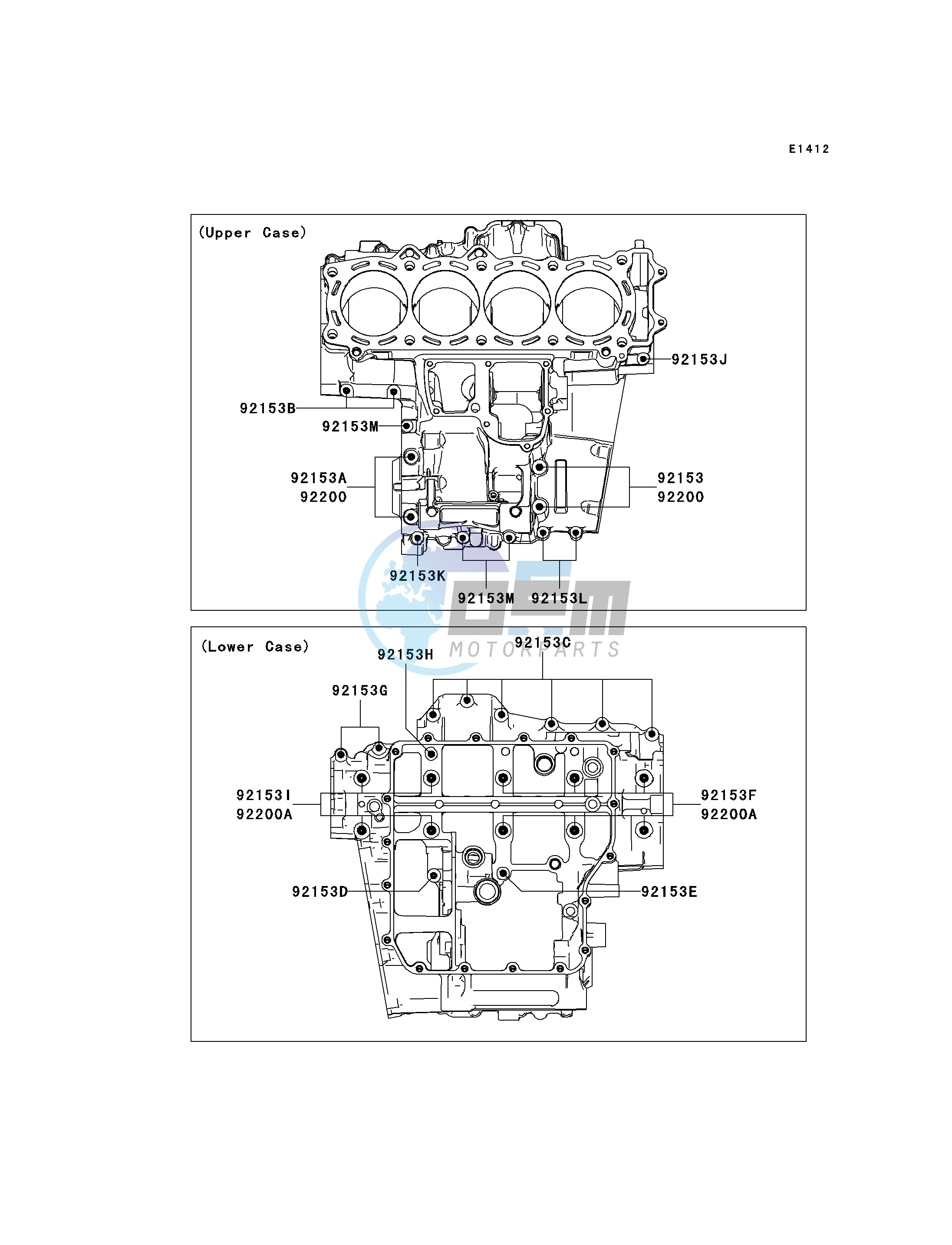 CRANKCASE BOLT PATTERN