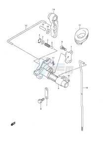 DF 9.9A drawing Clutch Rod - w/Remote Control