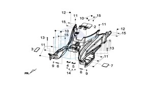 GTS 125I drawing FOOTREST