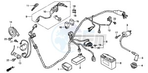 SFX50SMM drawing WIRE HARNESS/ IGNITION COIL/BATTERY