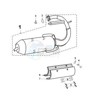 TKR 2 E drawing EXHAUST SYSTEM