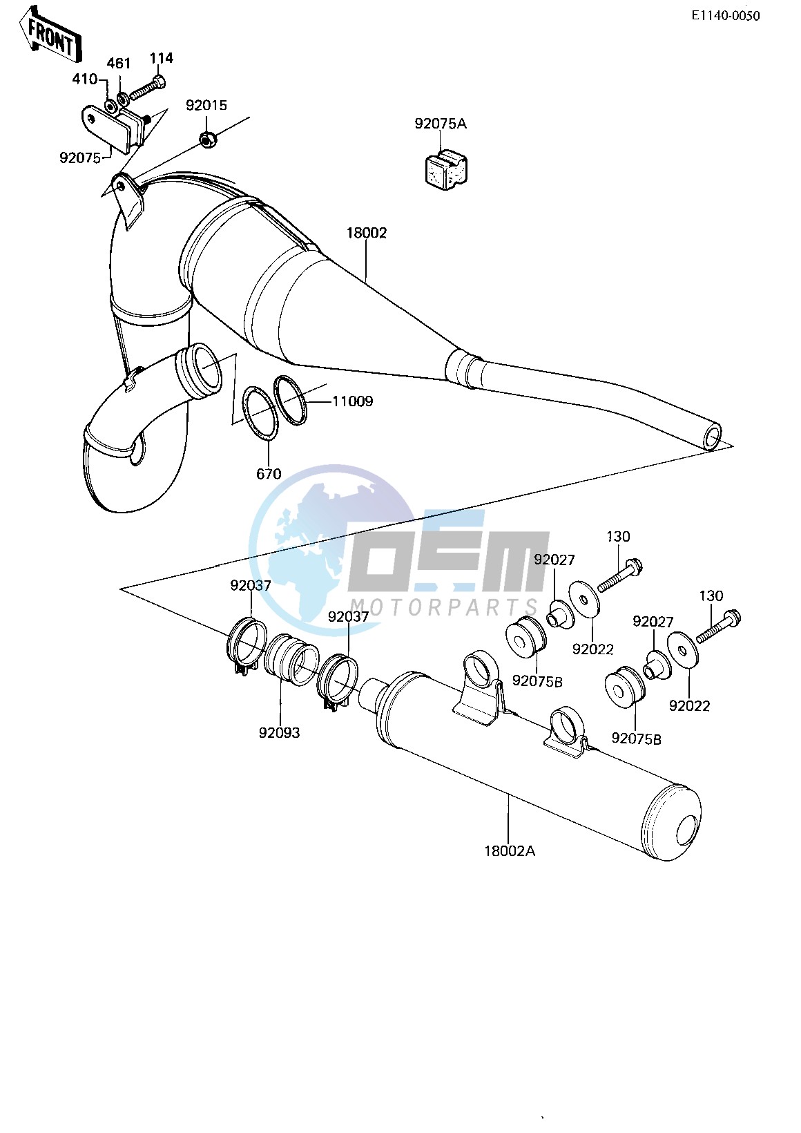 MUFFLER -- KDX175-A3- -