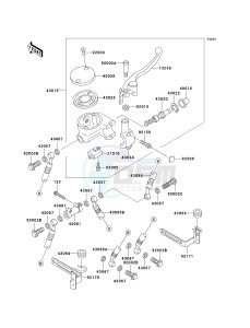 VN 1500 L [VULCAN 1500 NOMAD FI] (L2-L4) [VULCAN 1500 NOMAD FI] drawing FRONT MASTER CYLINDER