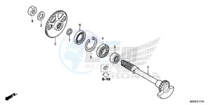 CRF450RD CRF450R Europe Direct - (ED) drawing BALANCER