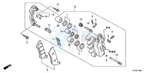 SH125B drawing FRONT BRAKE CALIPER