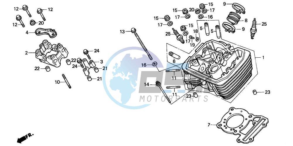 CYLINDER HEAD (FRONT)