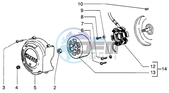 Flywheel magneto