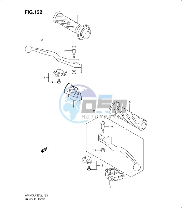 HANDLE LEVER (AN400L1 E2)