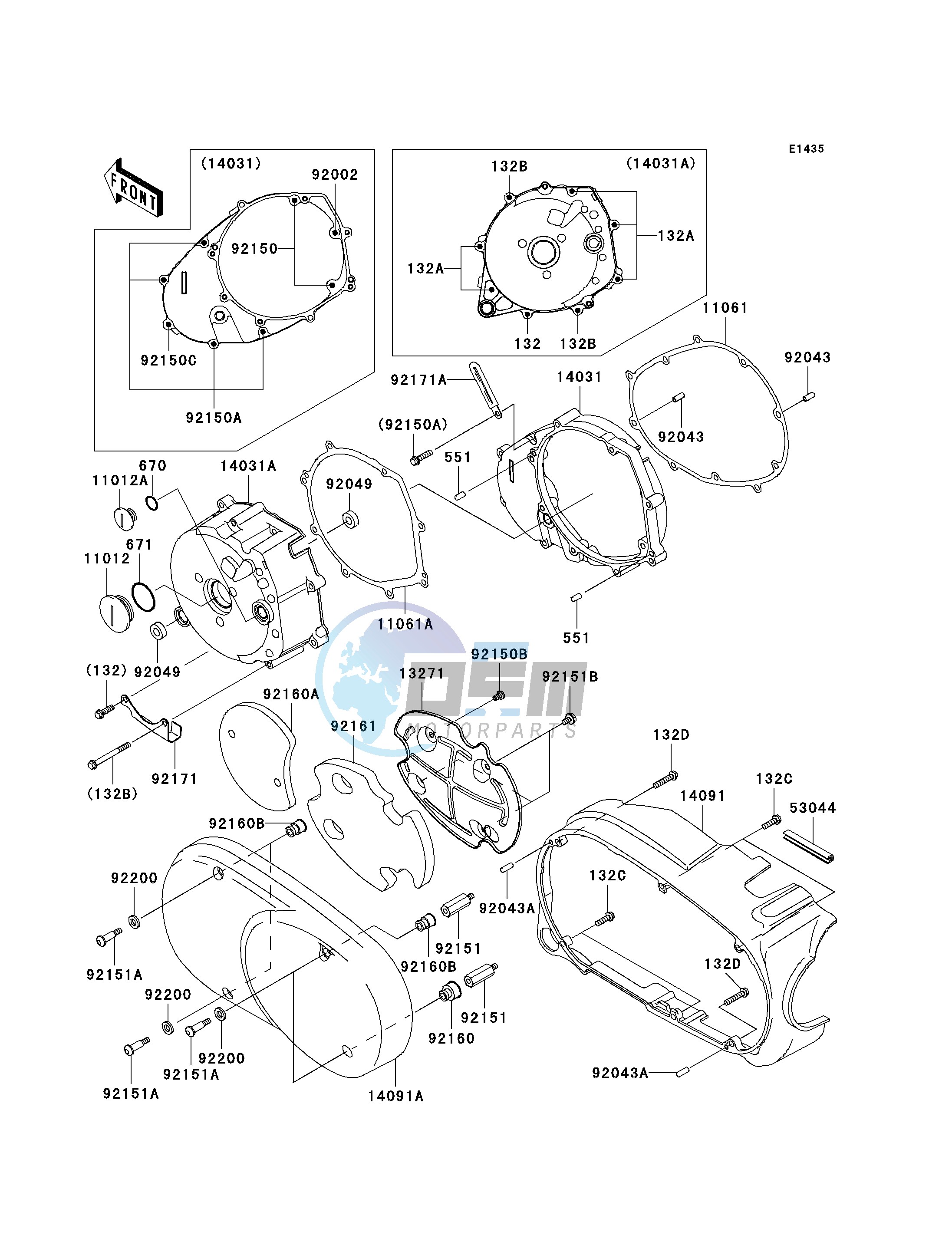 LEFT ENGINE COVER-- S- -