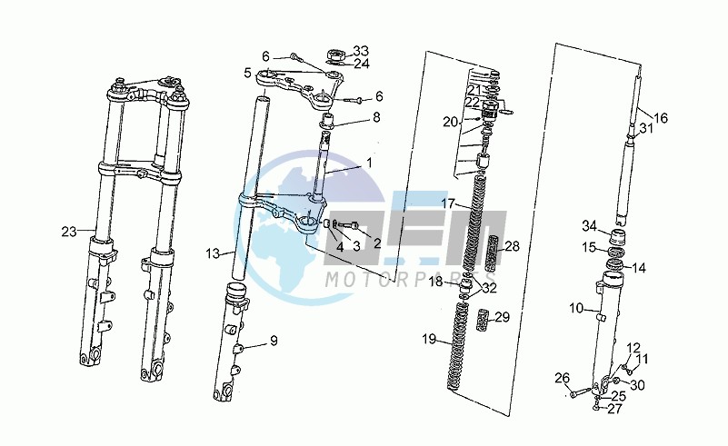 Front fork 1990