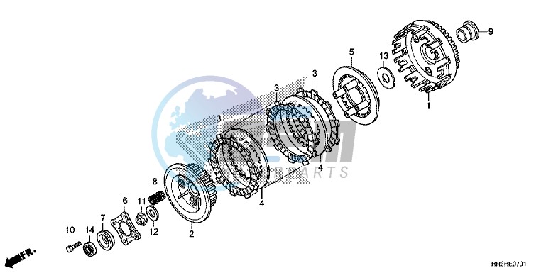 CLUTCH (TRX420FE1/FM1/FM2/TE1/TM1)