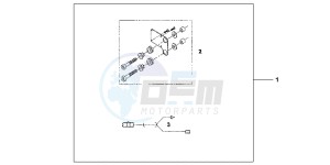 XL1000VAB drawing ATT. KIT HEATED GRIP