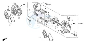 CBF1000 drawing FRONT BRAKE CALIPER (CBF1000)