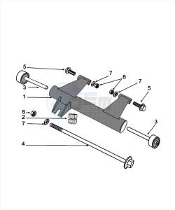 DJANGO 50 4T SPORT drawing ENGINE BRACKET