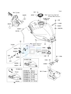 EX250 J [NINJA 250R] (J8F-J9FA) J9FA drawing FUEL TANK