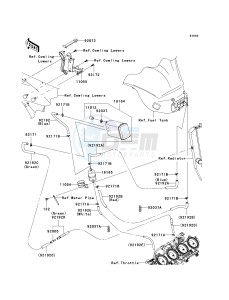 ZX 1000 E [NINJA ZX-10R] (E8F-E9FA) 0E9F drawing FUEL EVAPORATIVE SYSTEM-- CA- -