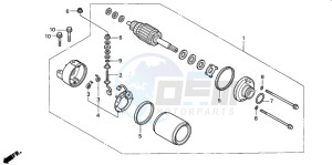 CBR900RR FIRE BLADE drawing STARTING MOTOR (CBR900RR2,3)