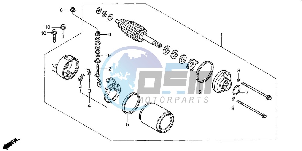 STARTING MOTOR (CBR900RR2,3)