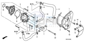 CB600FA UK - (E / MKH) drawing WATER PUMP