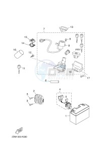 YPR125R XMAX 125 EVOLIS 125 (2DMB 2DMB) drawing ELECTRICAL 1