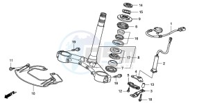 GL1800 drawing STEERING STEM