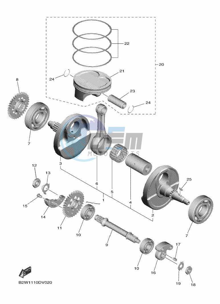 CRANKSHAFT & PISTON