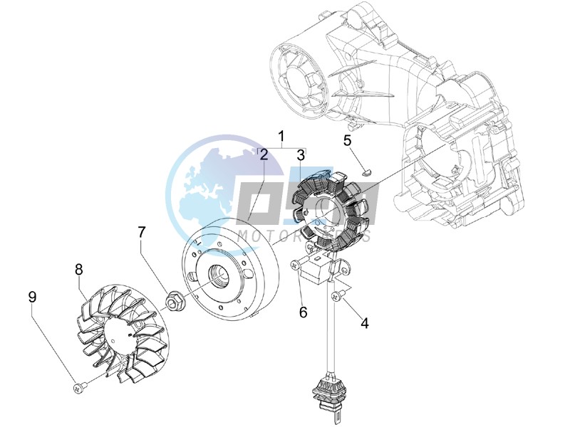 Flywheel magneto