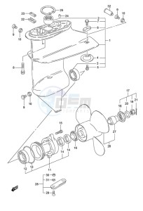 DF 9.9 drawing Gear Case